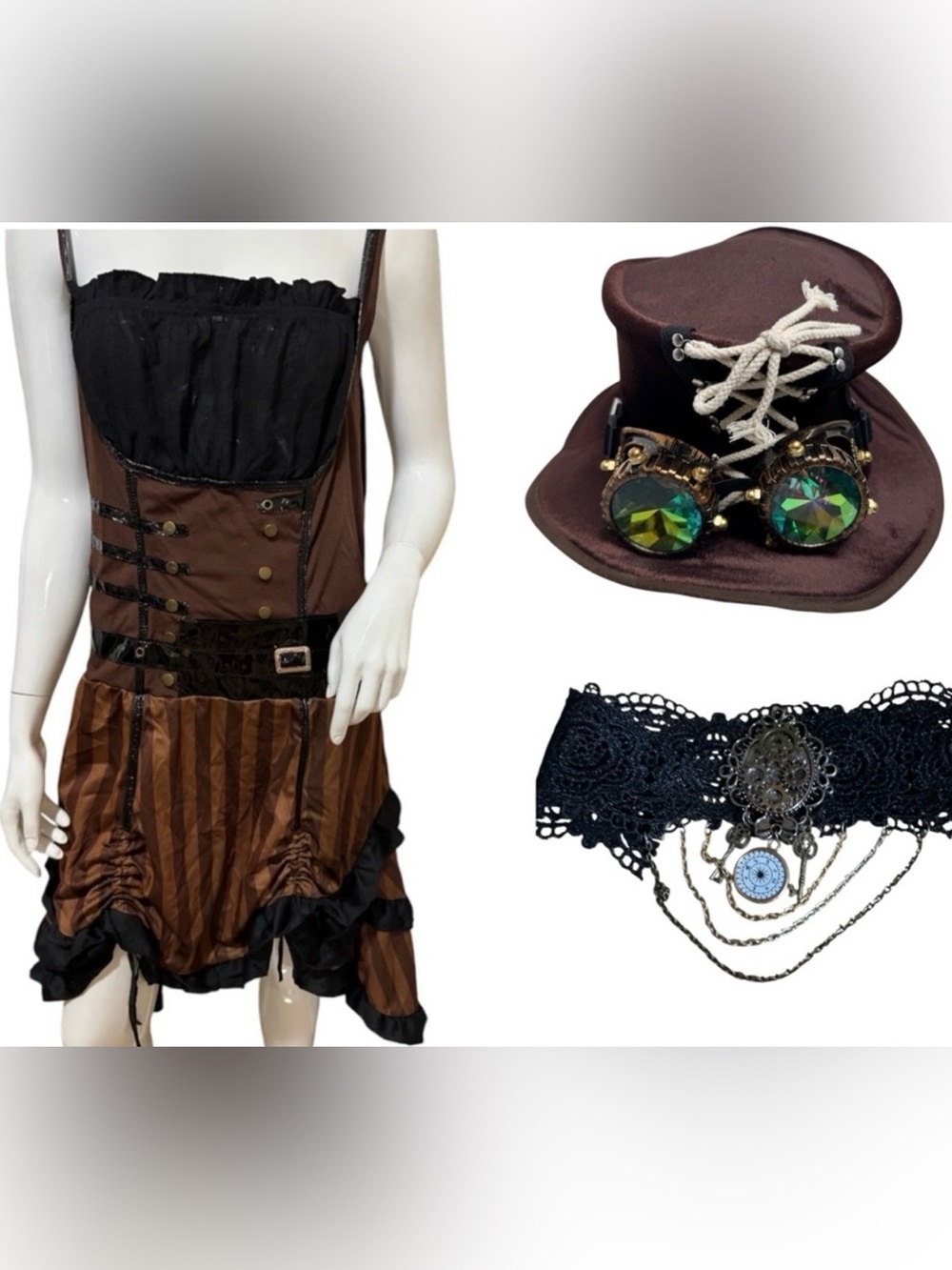 Steampunk  dress Halloween costume size L